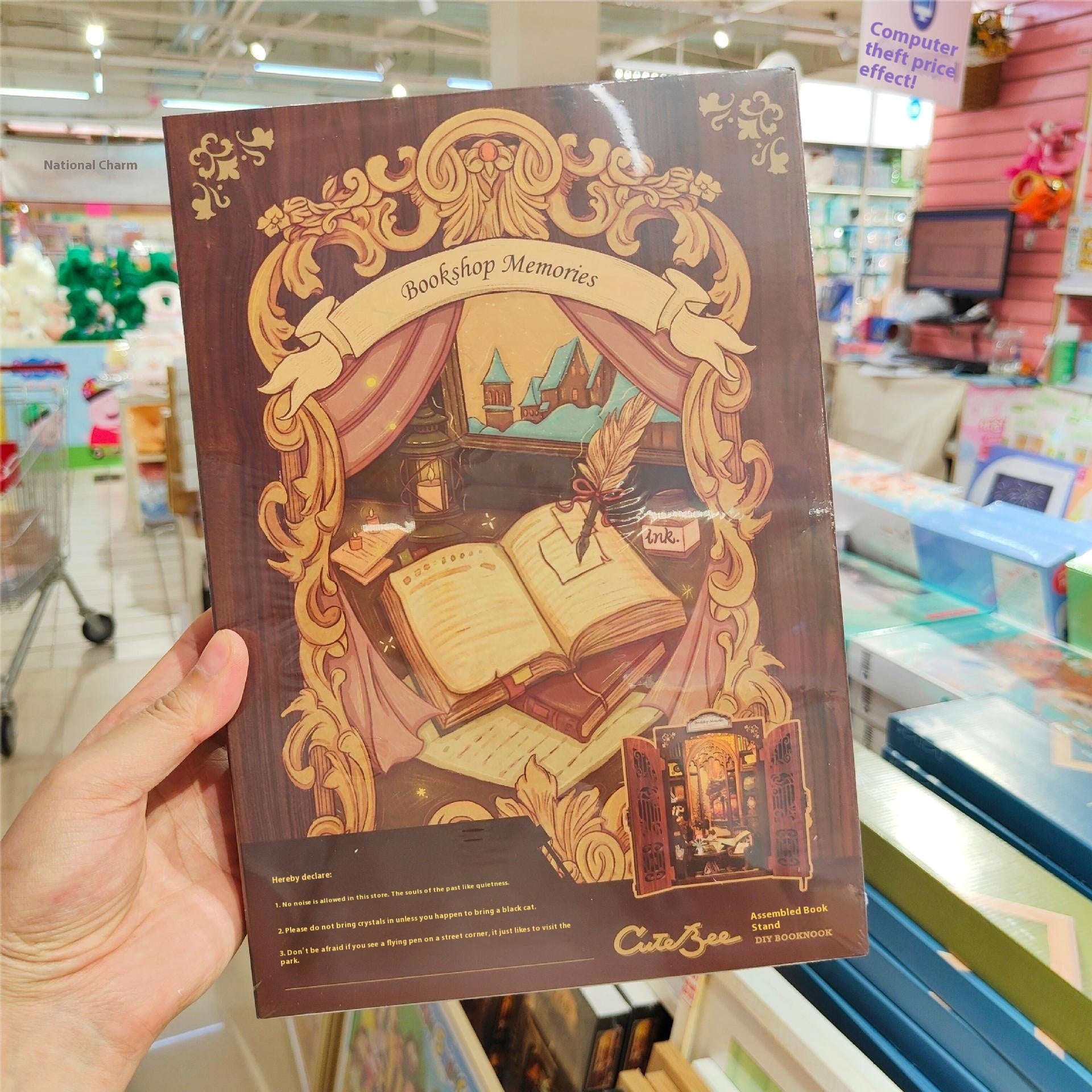 Bookstore Past Assembly Wooden  DIY Handmade book stand