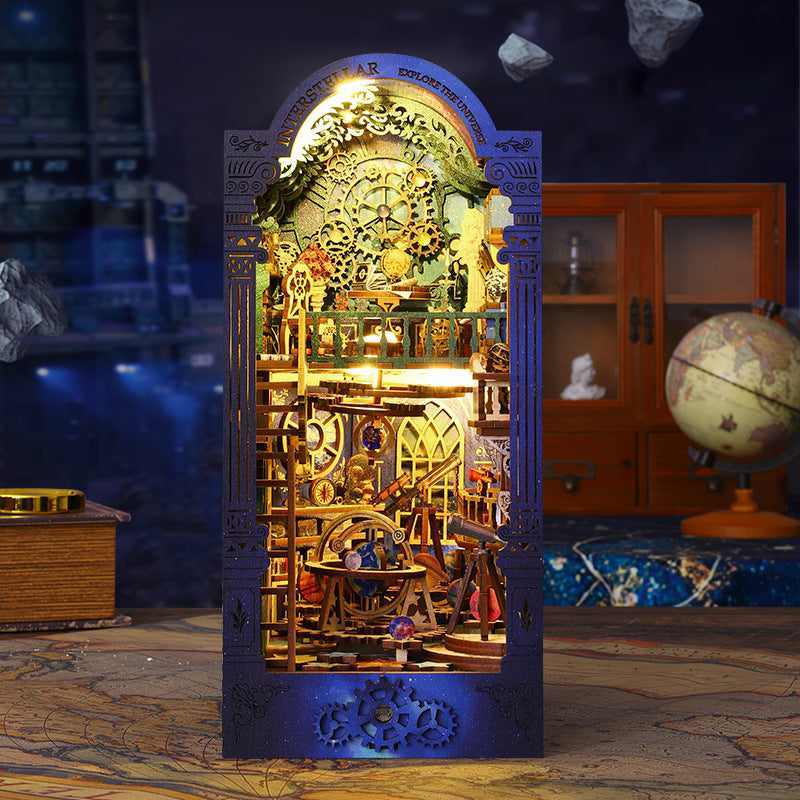 Assembled Book Stand Diy Cottage Stereo Book Stand Handmade Model