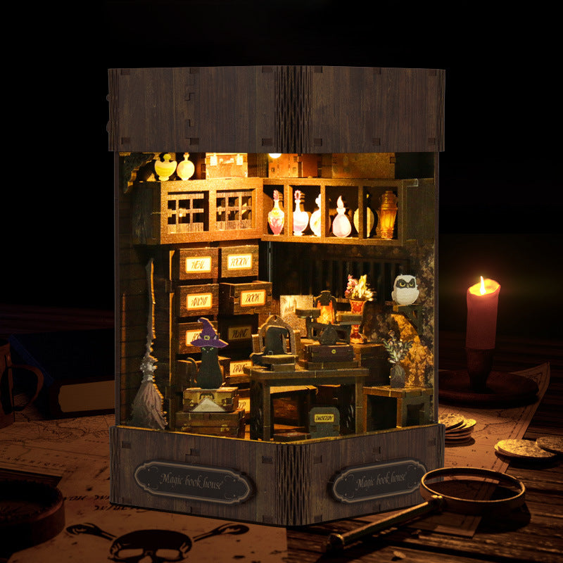 3D Three-dimensional Creativity Book Stand Diy Cottage Decoration