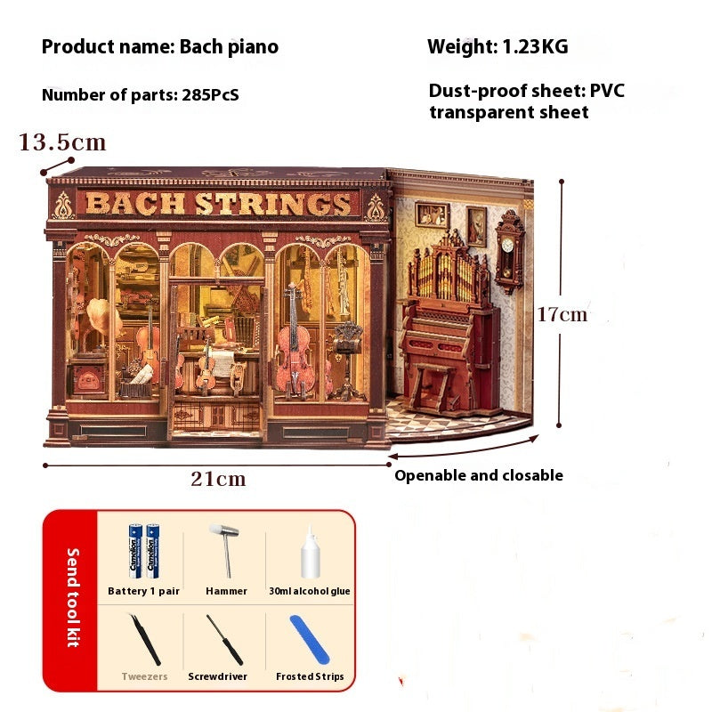 City Walk Diy Miniature Scene Cottage 3D Handmade Three-dimensional Assembled Toys