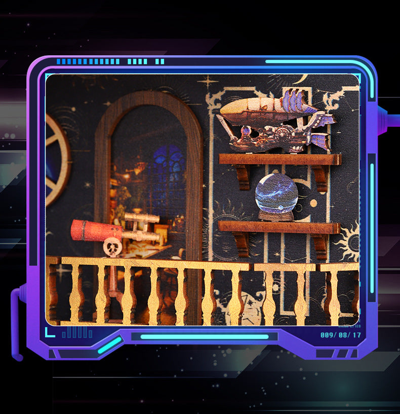 Assembled Book Stand Diy Cottage Stereo Book Stand Handmade Model