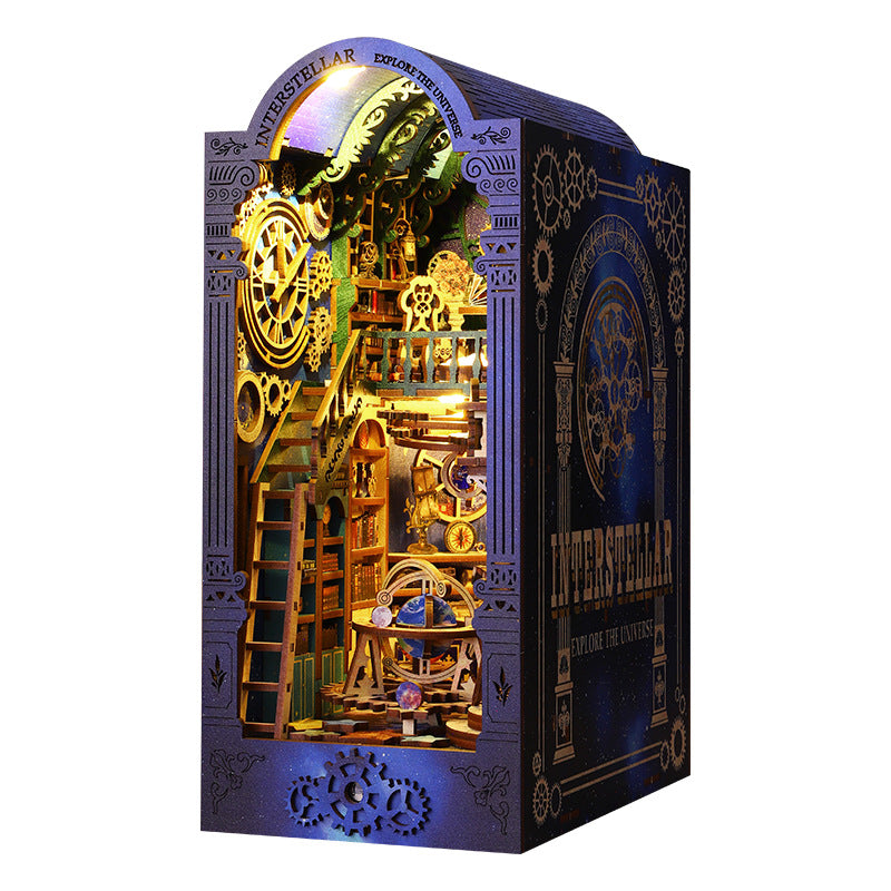 Assembled Book Stand Diy Cottage Stereo Book Stand Handmade Model